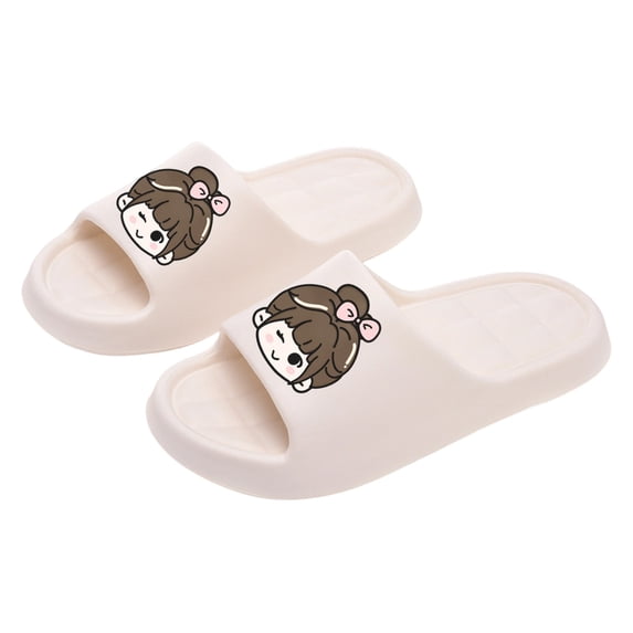 ZACPNCV Slides for Women and Men - Bathroom Shower Shoes - Non Slip House Slippers - Lightweight Beach Sandals