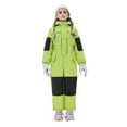 thumbnail image 1 of ZACPNCV Snow Suit for Kids Boys Girls One Piece Snowsuit Waterproof Windproof Winter Outdoor Overalls Snowboarding Ski Suits Green 4-5 Years, 1 of 9