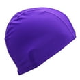 thumbnail image 1 of ZACPNCV Swim Cap Flexible Nylon Spandex Fabric Cotton PU Fiber Swimming Bathing Cap Hat for Kids Purple 8-18 Years, 1 of 3