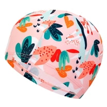 ZACPNCV Swim Cap for Kids Fabric Swimming Cap,Elastic Boys Swimming Hat Yellow 3-10 Years