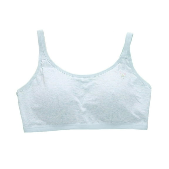 ZACPNCV Teen Girls Training Bras Sports Seamless Bra Padding Green Free Size