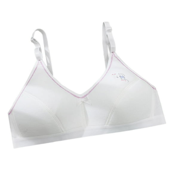 ZACPNCV Teen Girls Training Bras Sports Seamless Bra Padding Purple Free Size