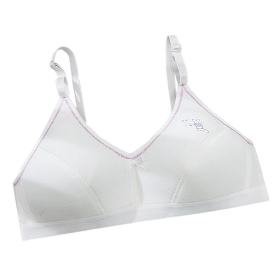 ZACPNCV Teen Girls Training Bras Sports Seamless Bra Padding Purple Free Size