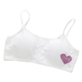 thumbnail image 1 of ZACPNCV Teen Girls Training Bras Sports Seamless Bra Removable Padding White Free Size, 1 of 9