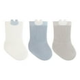 thumbnail image 1 of ZACPNCV Toddler Baby Girl Sock Frilly Ruffle Socks Little Girls Soft Cotton 3 Pack for Kids Crew Cute Socks Blue 1-3 Years, 1 of 7