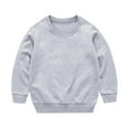 thumbnail image 1 of ZACPNCV Toddler Baby Girls Boys Long Sleeve Shirts Raglan Shirt Baseball Tee Cotton T-Shirts Gray 3-4 Years, 1 of 4