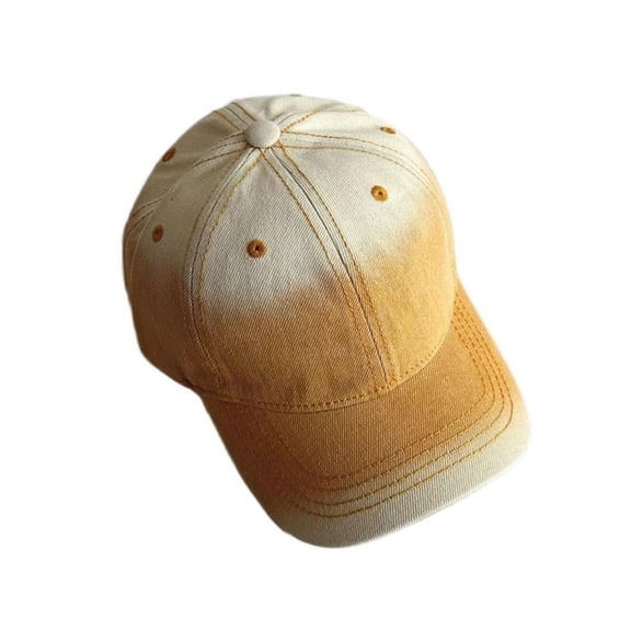ZACPNCV Toddler Baseball Hat Kid Baseball Cap Washed Cotton Adjustable Caps Hats for Boys Girls Yellow Free Size