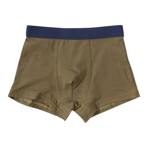 ZACPNCV Toddler Boxer Briefs Cotton Boys Underwear Kids Underpants Olive Green 10-11 Years