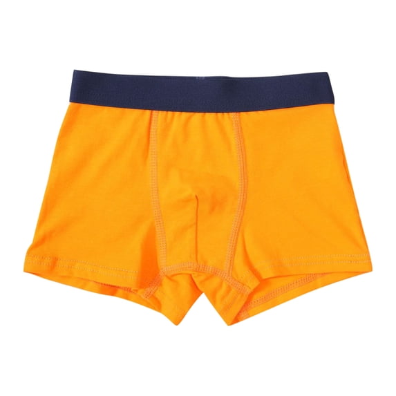 ZACPNCV Toddler Boxer Briefs Cotton Boys Underwear Kids Underpants Orange 8-9 Years