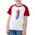 thumbnail image 1 of ZACPNCV Toddler Boys 4th of July Shirts Kids Flag T-Shirt Girls Patriotic Short Sleeve Tees Cotton Top Clothes Red 9-10 Years, 1 of 8