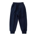 thumbnail image 1 of ZACPNCV Toddler Boys Drawstring Sweatpants Pull On Plain Pants Solid Elastic Waist Casual Trousers for Kids Loose Joggers Navy 2-3 Years, 1 of 5