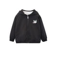 thumbnail image 1 of ZACPNCV Toddler Boys Windbreaker Casual Outerwear Kids Zip Hooded Jacket Baby Cute Dust Coat Black 7-8 Years, 1 of 8