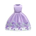 thumbnail image 1 of ZACPNCV Toddler Girl Dress Sleeveless Sequins Princess Dresses Toddler Wedding Birthday Party Gown Dresses Purple 9-10 Years, 1 of 8