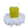 thumbnail image 1 of ZACPNCV Toddler Girls Ballet Skirted Leotards Strap Tutu Dress Party for Dance Yellow 9-11 Years, 1 of 4