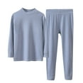 thumbnail image 1 of ZACPNCV Toddler Girls Pajamas Set Warm PJS Baby Kids Long Sleeve Sleepwear Winter Jammies Blue 14-15 Years, 1 of 5