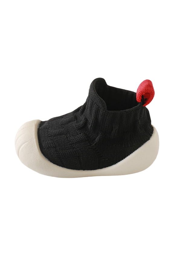 Toddler Wide Toe Box Barefoot Shoes Boys Girls Sneaker Tennis Sneakers Breathable Non-Slip First Walking Shoe School Activities Black
