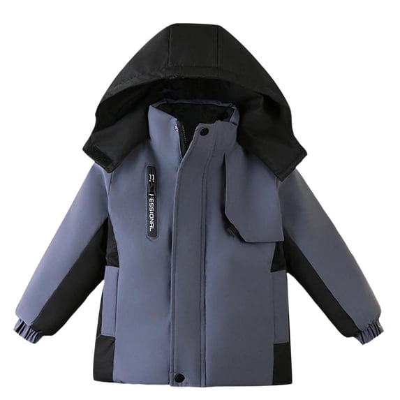 ZACPNCV Toddler Winter Coat Girls Boys Puffer Jacket Lightweight Kids Down Outerwear Gray 3-4 Years