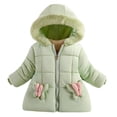 thumbnail image 1 of ZACPNCV Toddler Winter Coats Baby Jacket Snow Clothes Puffer Dress Girl Warm Hoodie Green 3-4 Years, 1 of 1