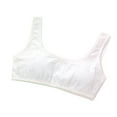 thumbnail image 1 of ZACPNCV Training Bras for Girls with Adjustable Straps Tween Sports Seamless Bras White Free Size, 1 of 8