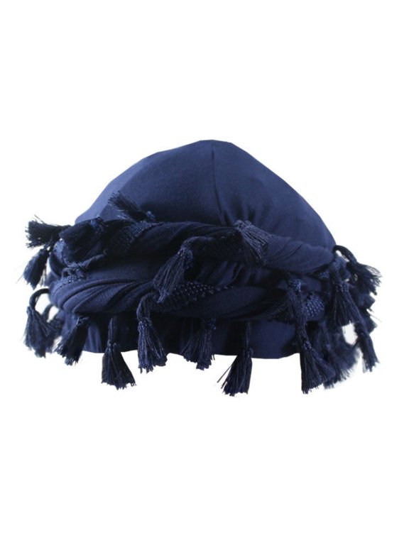 Turban Head Wraps for Men Satin Lined Turban for Women Vintage Twist Velvet Durags Gifts Navy Free Size