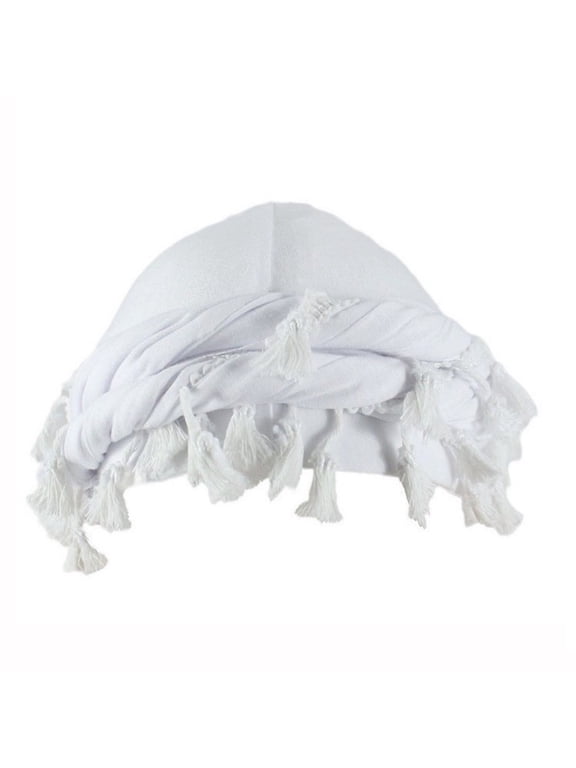 Turban Head Wraps for Men Satin Lined Turban for Women Vintage Twist Velvet Durags Gifts White Free Size