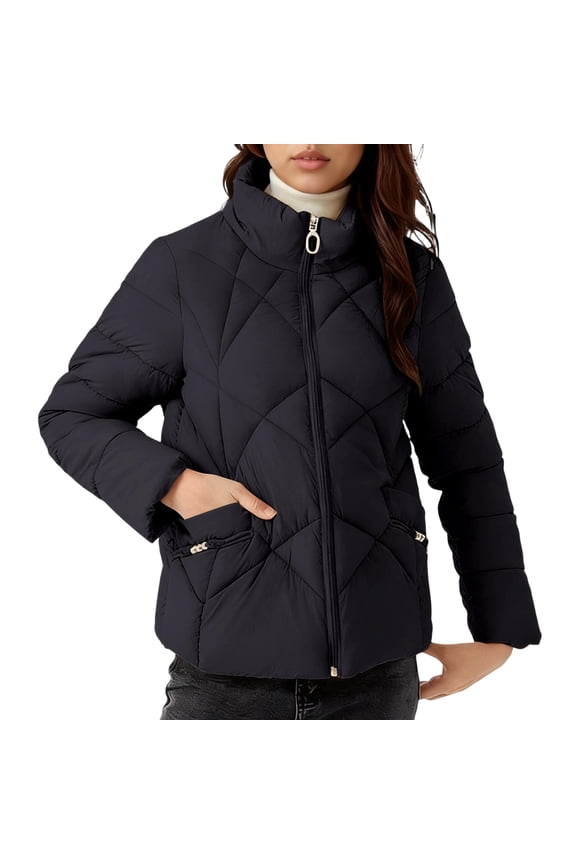 Winter Women Lightweight Quilted Down Coat Waterproof Windproof Hood Outerwear Casual Warm Puffer Jackets
