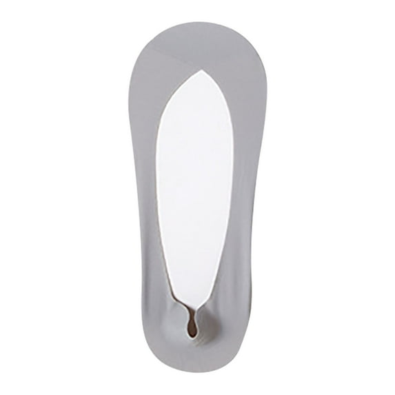 ZACPNCV Women Nylon Ultra Low Cut Non-Slip Thin Liner Socks Invisible Hidden Socks for Flats Gray Free Size