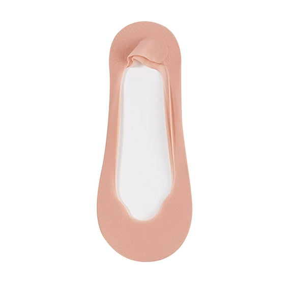 ZACPNCV Women Nylon Ultra Low Cut Non-Slip Thin Liner Socks Invisible Hidden Socks for Flats Red Free Size