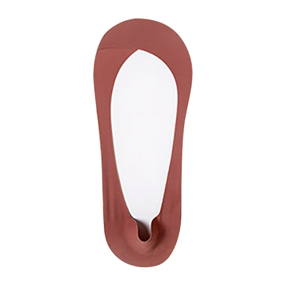 ZACPNCV Women Nylon Ultra Low Cut Non-Slip Thin Liner Socks Invisible Hidden Socks for Flats Red Free Size