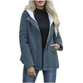 thumbnail image 1 of ZACPNCV Women Plus Size Winter Warm Jacket Sherpa Fleece Lined Jackets Composite Button Lapels Outwear Coat, 1 of 8
