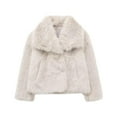 thumbnail image 1 of ZACPNCV Women's Long Faux Fur Coat Lapel Shaggy Winter Jacket Warm Furry Open Front Outerwear, 1 of 3
