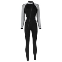 ZACPNCV Womens 3mm Neoprene Wetsuit Long Sleeve Full Body Warm Thermal Swimsuit for Diving Snorkeling Surfing Winter Swimming Water Sports