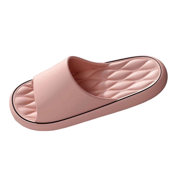 ZACPNCV Womens Diamond Pattern EVA Slippers Non Slip Odor Resistant Durable Bathroom Wear Summer Spring Fashion Indoor Sandals