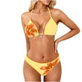 thumbnail image 1 of Lovskoo Womens Low Back Tankini Swimsuit Solid Color Cross Strap Cut Out Monokini Beach Pool Vacation, 1 of 9