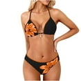 thumbnail image 1 of Lovskoo Womens Low Back Tankini Swimsuit Solid Color Cross Strap Cut Out Monokini Beach Pool Vacation, 1 of 9