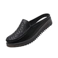 thumbnail image 1 of ZACPNCV Womens Plus Size Breathable Slides Round Toe Soft Sole Comfort Slip On Flats, 1 of 9
