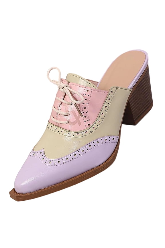 Womens Plus Size Color Block Platform Sandals Lace Up High Heel Height Increasing Slides