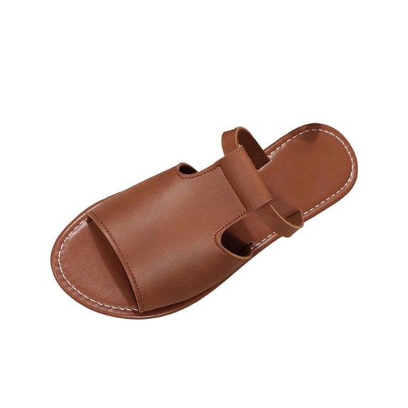 Lovskoo Womens Plus Size Low Heel Flip Flops Wrap Around Strap Comfort Outdoor Sandals Summer
