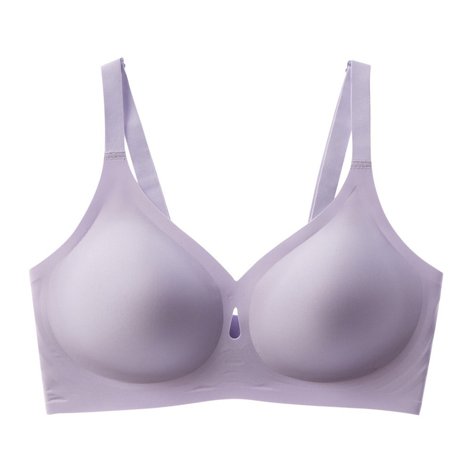 ZACPNCV Womens Plus Size Wireless Bra Full Cup Jelly Strip Soft Support ...