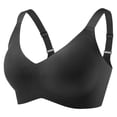 thumbnail image 1 of Lovskoo Womens Racerback Sports Bra Solid Wireless Push Up Back Closure Adjustable Yoga Running Workout Top, 1 of 1