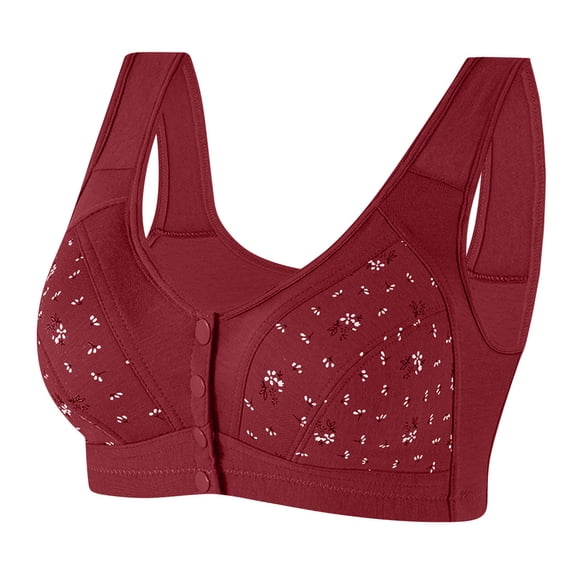 ZACPNCV Womens Seamless Bras No Underwire Supportive Wireless Push Up Full Coverage Bralette Comfort T-Shirt Bra Burgundy 4XL