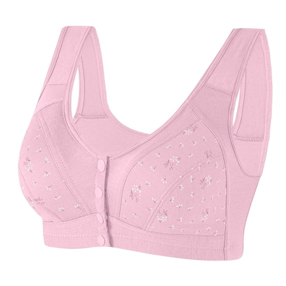 ZACPNCV Womens Seamless Bras No Underwire Supportive Wireless Push Up Full Coverage Bralette Comfort T-Shirt Bra Pink 2XL