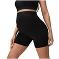 thumbnail image 1 of ZACPNCV Womens Seamless Maternity Boyshort Underwear Over Bump, Pregnancy High Waisted Shapewear Panties for Support Belly Black XL, 1 of 8
