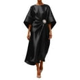 thumbnail image 1 of ZACPNCV Button Front Sundress for Women Sleeveless V Neck Linen Cotton Loose Fit and Breathable for Summer Travel Or Everyday, 1 of 9