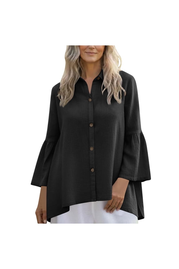 Womens Summer Linen Cardigan Long Sleeve Open Front V Neck Solid Color Lightweight Duster Cover Up Casual Chic