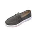 thumbnail image 1 of Lovskoo Womens Vintage Loafers Round Toe Solid Color Comfort Slip On Flats, 1 of 8