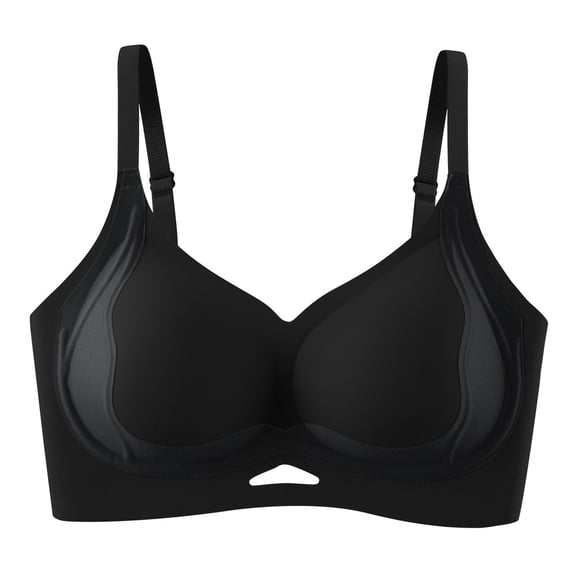 Lovskoo Womens Wireless Push Up Bra Thin Non Gravity Lifting Breathable Comfort Daily Underwear