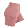 thumbnail image 1 of ZACPNCV Yoga Shorts with Pockets for Girls High Waisted Biker Shorts Hide Tummy Running Work Gym Tight Pants Athletic Shorts Pink 12-13 Years, 1 of 9