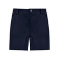 thumbnail image 1 of ZACPNCV Youth Boys Golf Shorts Stretch School Uniform Clothes Kids Flat Front Dress Chino Twill Casual Shorts Pockets Navy 11-12 Years, 1 of 6