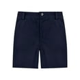 thumbnail image 1 of ZACPNCV Youth Boys Golf Shorts Stretch School Uniform Clothes Kids Flat Front Dress Chino Twill Casual Shorts Pockets Navy 5-6 Years, 1 of 1